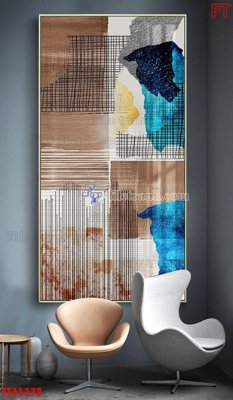 File in mica File tranh bộ hiện đại FT41372 (bản gốc) làm vách ngăn