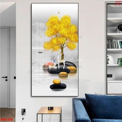 File in trần File tranh bộ hiện đại FT41376 (bản gốc) bầu trời