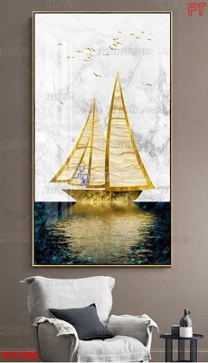 File tranh File tranh bộ hiện đại FT41390 (bản gốc) in lụa dán tường