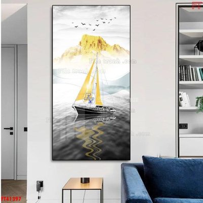 File gốc File tranh bộ hiện đại FT41397 (in lụa) chi tiết cao