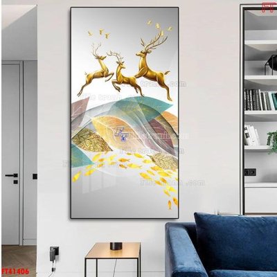 File tranh in tráng gương File tranh bộ hiện đại FT41406 (siêu nét)