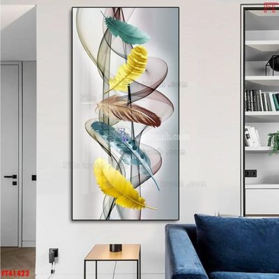 File in trần File tranh bộ hiện đại FT41423 (file gốc) hoa văn 3D