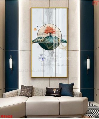 File in trần File tranh bộ hiện đại FT41435 (bản gốc 3D) sống động