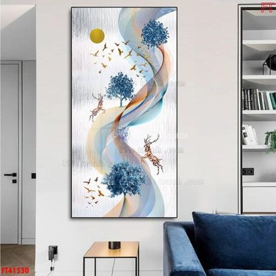 File in trần File tranh bộ hiện đại FT41530 (bản gốc) 5D