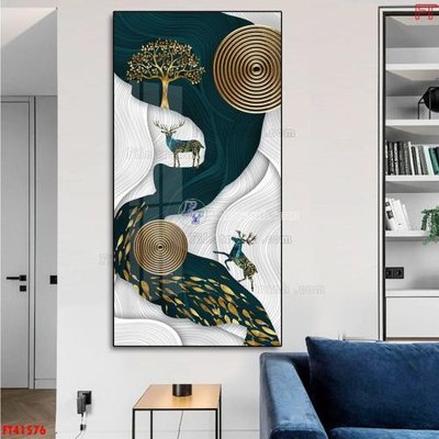 File gốc File tranh bộ hiện đại FT41576 (cho in UV) siêu nét