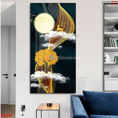 File tranh in tráng gương File tranh bộ hiện đại FT41597 (siêu nét)