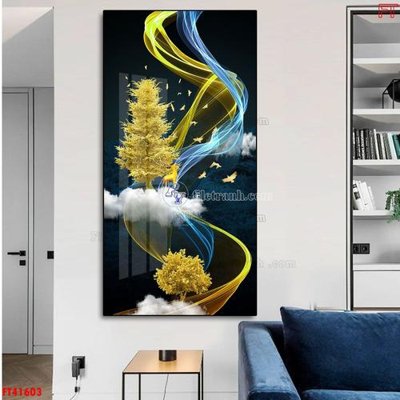 File tranh File tranh bộ hiện đại FT41603 (bản gốc) in lụa dán tường