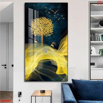 File gốc File tranh bộ hiện đại FT41621 (in lụa) họa tiết 3D