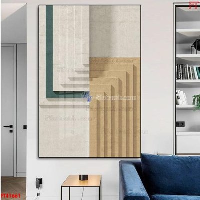 Download file gốc File tranh bộ hiện đại FT41661 (in lụa) tranh 3D