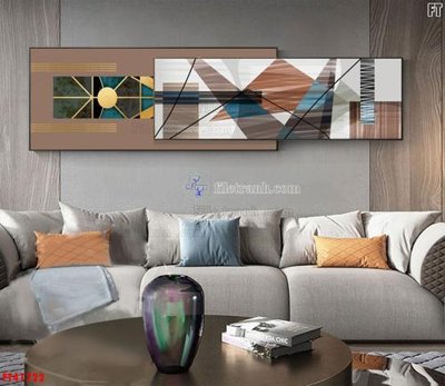 File in lụa File tranh bộ hiện đại FT41722 (tân cổ điển) File tranh bộ hiện đại FT41722