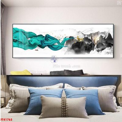 File gốc File tranh bộ hiện đại FT41763 (in tráng gương) hiện đại