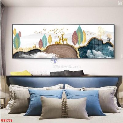 Tải file gốc in lụa File tranh bộ hiện đại FT41776 siêu nét