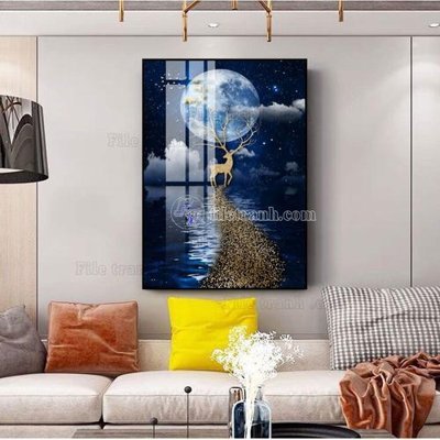 Tải file File tranh hiện đại pha lê gương FT418 (gốc) chủ đề tôn giáo