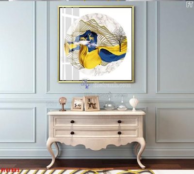 Download file gốc File tranh bộ hiện đại FT41833 (in mica) 3D