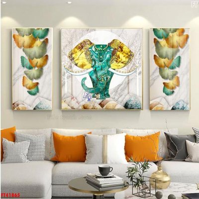 File tranh File tranh bộ hiện đại FT41865 (bản gốc) in lụa dán tường