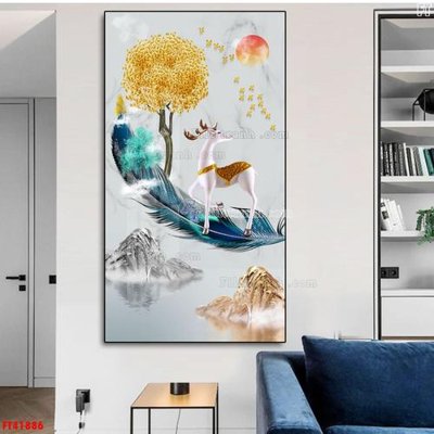 File ảnh File tranh bộ hiện đại FT41886 (gốc) cho trang trí nhà hàng
