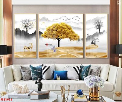 Tải file gốc File tranh bộ hiện đại FT41914 dùng cho in ấn