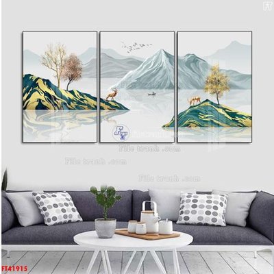 Tải file gốc File tranh bộ hiện đại FT41915 (in khổ lớn) không vỡ