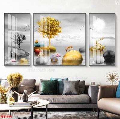 File gốc File tranh bộ hiện đại FT41941 (AI/EPS) cho in ấn