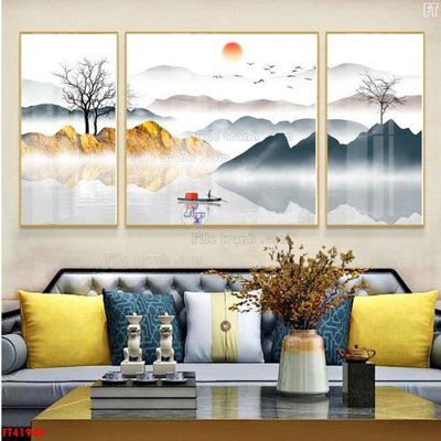 Tải file PSD File tranh bộ hiện đại FT41944 (nguyên layer) để in