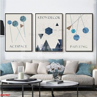 File in mica File tranh bộ hiện đại FT41947 (ảnh gốc) đẹp