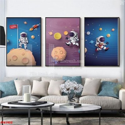 Hình ảnh gốc File tranh bộ hiện đại FT41955 (để in khổ lớn)