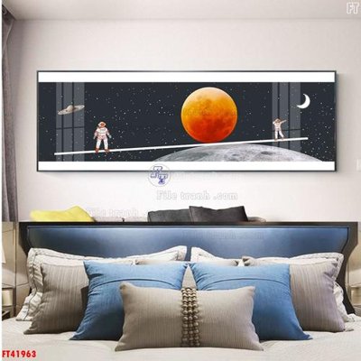 File tranh File tranh bộ hiện đại FT41963 (bản gốc) in lụa 3D