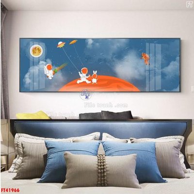 File in lụa File tranh bộ hiện đại FT41966 (chất lượng cao) File tranh bộ hiện đại FT41966