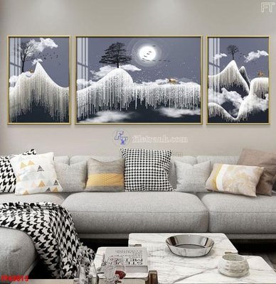 File tranh File tranh bộ hiện đại FT42013 (gốc) in vải canvas