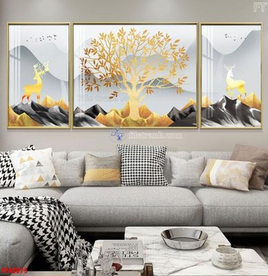 File in ấn File tranh bộ hiện đại FT42075 (bản gốc) cao cấp