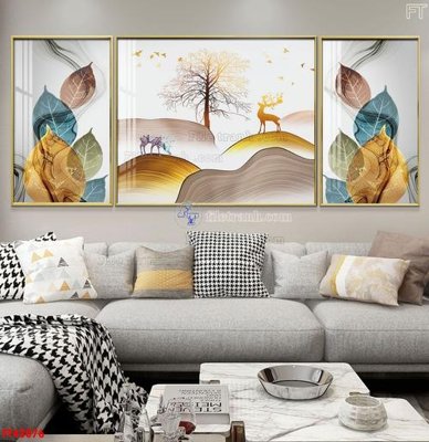 File in trần File tranh bộ hiện đại FT42076 (bản gốc) phong cảnh