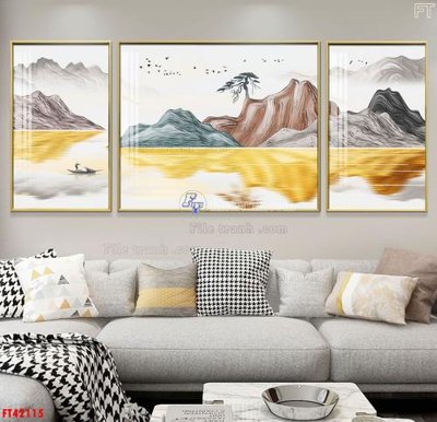File tranh File tranh bộ hiện đại FT42115 (ảnh gốc) cho in ấn kỹ thuật số