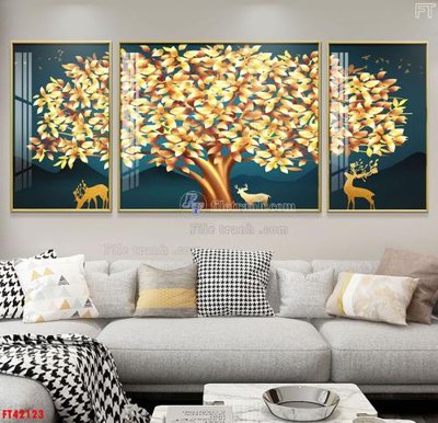 File gốc File tranh bộ hiện đại FT42123 (AI/EPS) cho in ấn