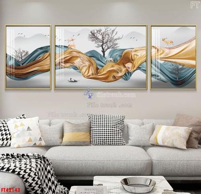 Download file tranh PSD File tranh bộ hiện đại FT42143 để chỉnh sửa