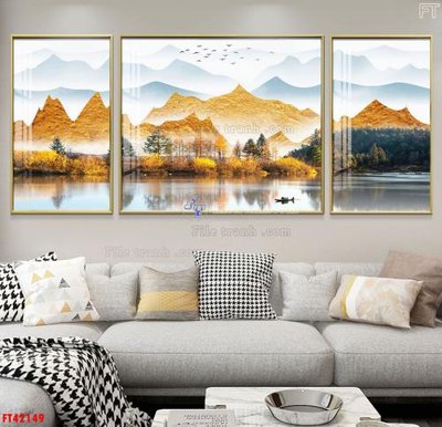 Tải file File tranh bộ hiện đại FT42149 (gốc) in trên mọi chất liệu