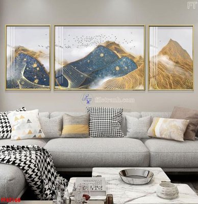 Ảnh gốc File tranh bộ hiện đại FT42160 (độ nét cao) in mica