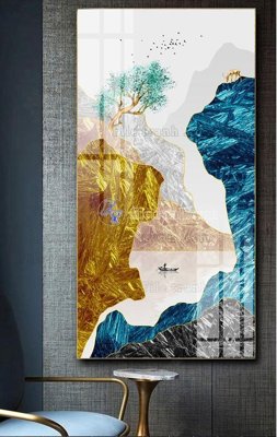 File ảnh File tranh hiện đại pha lê gương FT422 (gốc) in decal dán tường