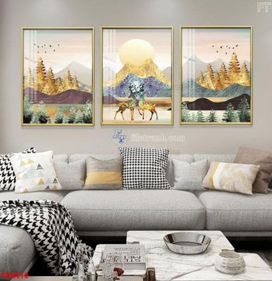 File ảnh File tranh bộ hiện đại FT42210 (gốc) dùng in Pano