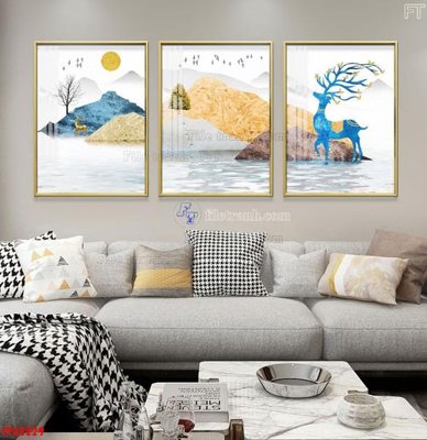 File PSD File tranh bộ hiện đại FT42229 (bản gốc) cho nhà in