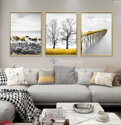 File in trần File tranh bộ hiện đại FT42287 (bản gốc) bầu trời