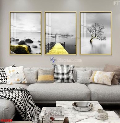 Hình ảnh file gốc File tranh bộ hiện đại FT42289 cho in UV