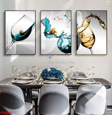 Chi tiết file ảnh File tranh bộ hiện đại FT42365 sắc nét