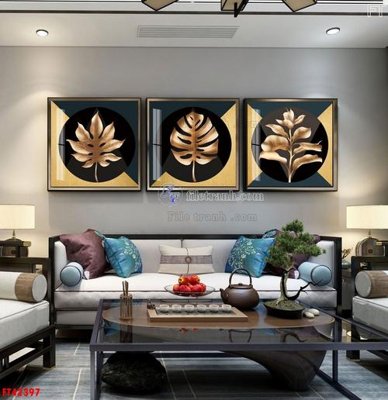 File tranh in tráng gương File tranh bộ hiện đại FT42397 (siêu nét)