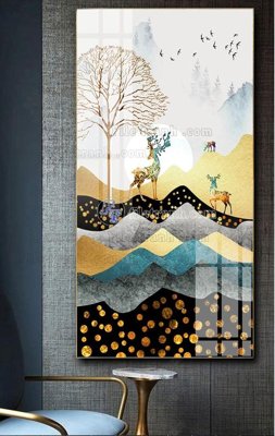 File gốc File tranh hiện đại pha lê gương FT424 (chuẩn CMYK) cho nhà in