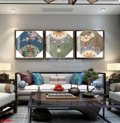 Tải file File tranh bộ hiện đại FT42407 (ảnh gốc) in gạch 3D