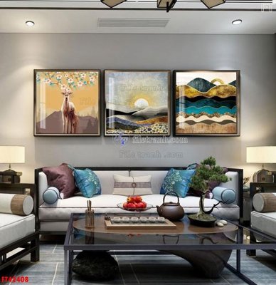 Tải file gốc File tranh bộ hiện đại FT42408 (in khổ lớn) không mờ