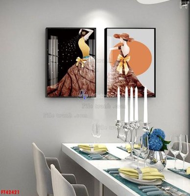 File tranh File tranh bộ hiện đại FT42421 (file gốc) chủ đề phong thủy