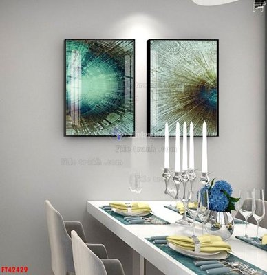 Chi tiết file ảnh File tranh bộ hiện đại FT42429 sắc nét