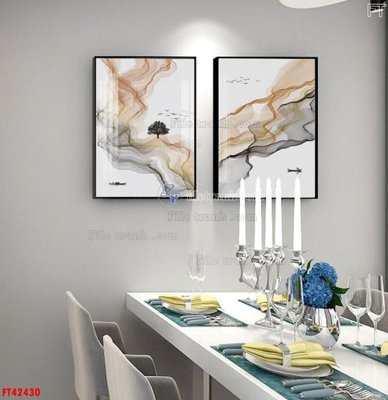 File gốc File tranh bộ hiện đại FT42430 (PNG) trong suốt (transparent)