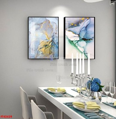File gốc File tranh bộ hiện đại FT42439 (in 3D) cho trang trí
